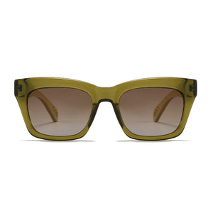 MORGAN MOSS l Khaki Green Sunglasses l Polarised Lens - Soek Fashion Eyewear Australia