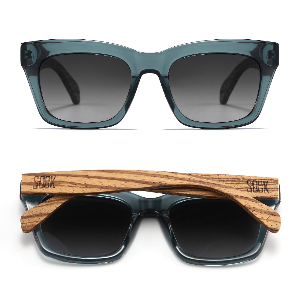MORGAN INDIGO l Blue Grey Sunglasses l Polarised Lens - Soek Fashion Eyewear Australia