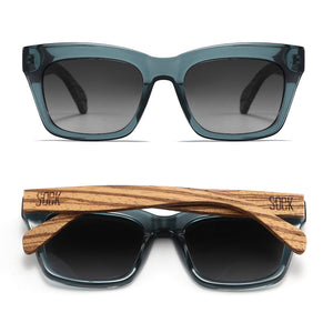 MORGAN INDIGO l Blue Grey Sunglasses l Polarised Lens - Soek Fashion Eyewear Australia
