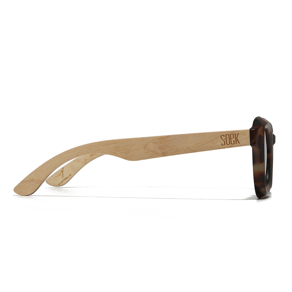 **NEW**  QUEST ROCKY TORT l Sunglasses l Polarised Lens l Walnut Arms