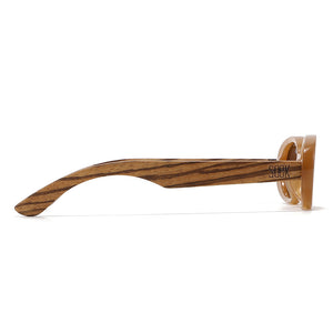Days in the Sun TOFFEE l Brown Polarised Lens l Walnut Arms - Soek Fashion Eyewear Australia