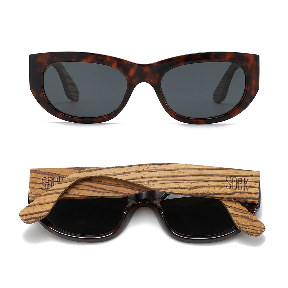 NEW * Remy Dark Tort l Smoke Polarised Lens I Sunglasses - Soek Fashion Eyewear Australia
