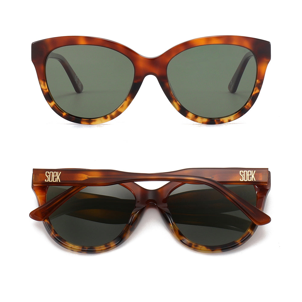 *NEW* LOVER TORT DUO l Plastic Free Sunglass l Brown Polarised Lens - Soek Fashion Eyewear Australia