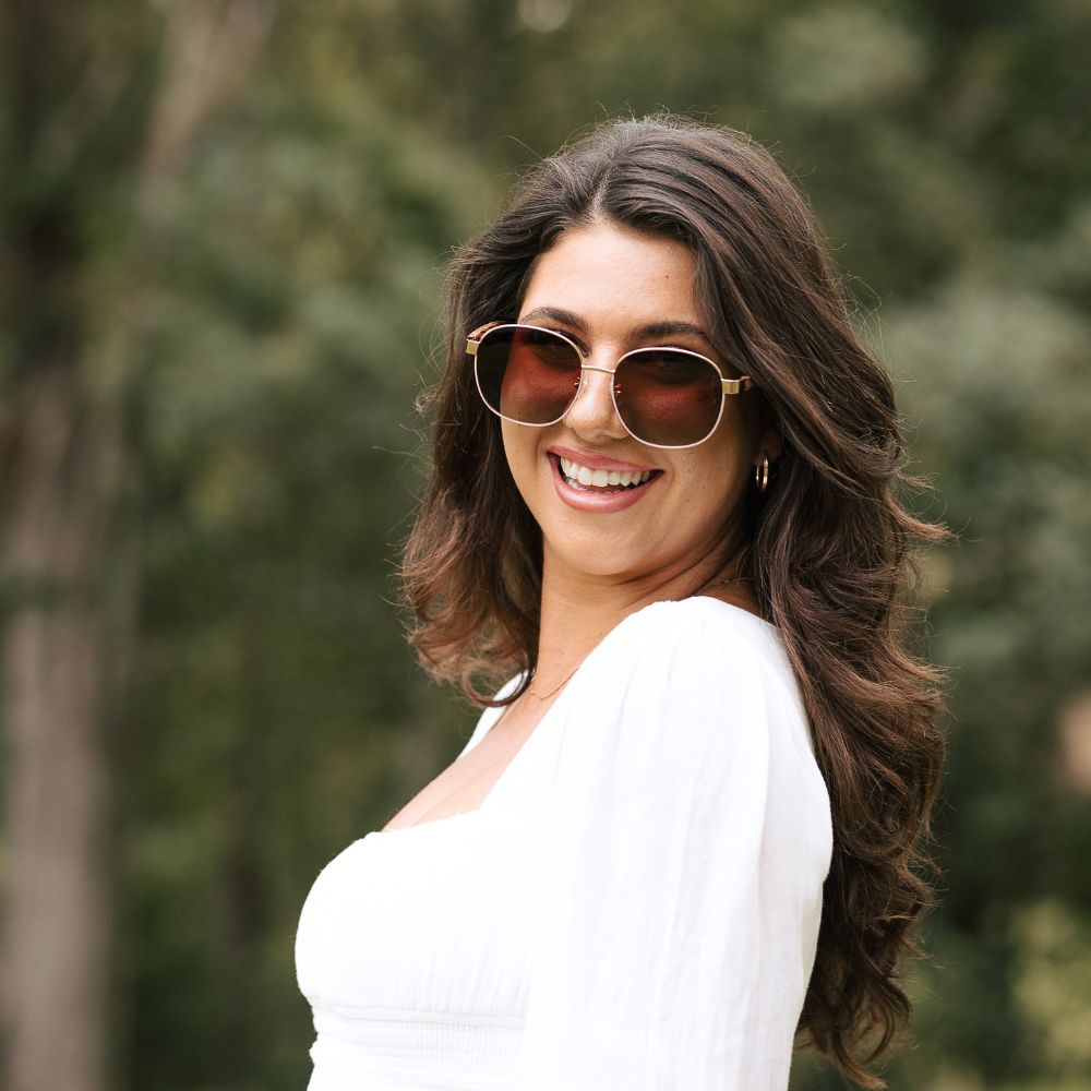 CLEO BLOOM l Rose Gold Metal l Polarised Lenses - Soek Fashion Eyewear Australia