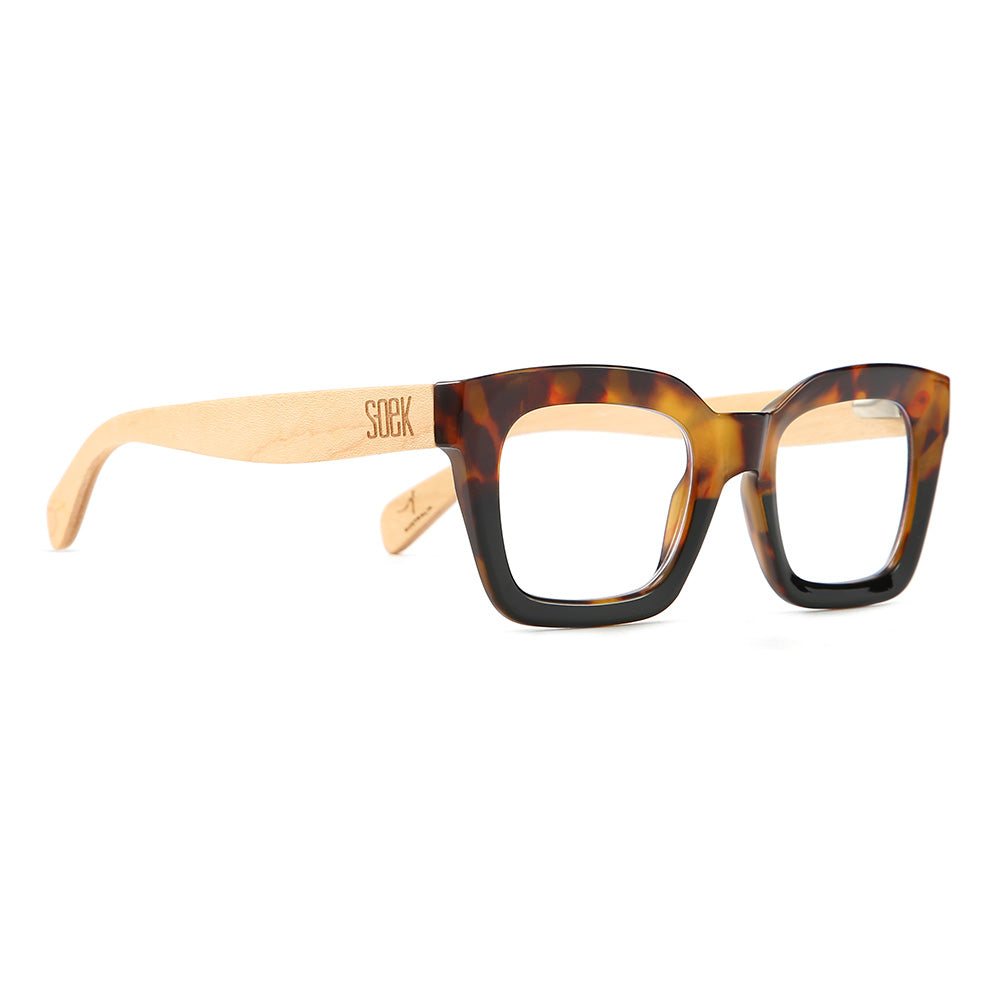 ZAHRA TOFFEE l Wooden Blue Light Magnifying Reader - Soek Fashion Eyewear Australia