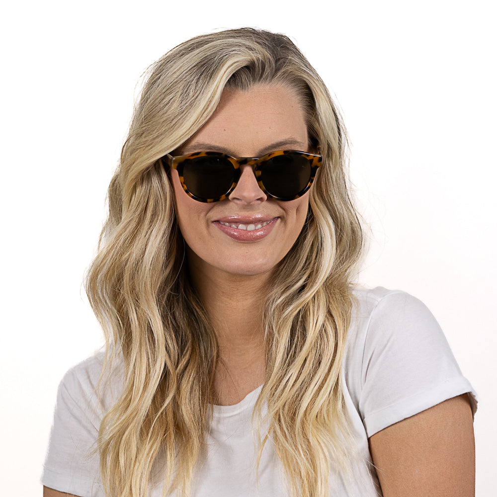 OTIS HONEY TORT l Bio Acetate Sunglasses l Tortoise Frame l Polarised Lens - Soek Fashion Eyewear Australia
