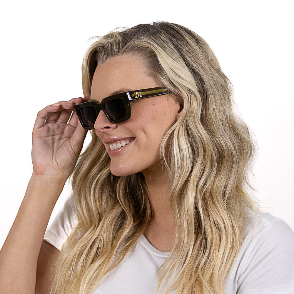 ROVE MOSS l Bio Acetate Sunglasses l Black Polarised Lens - Soek Fashion Eyewear Australia