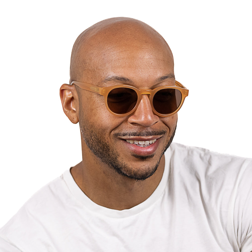 OTIS SAND - Bio Acetate Sand coloured Frame l Khaki Polarised Lens