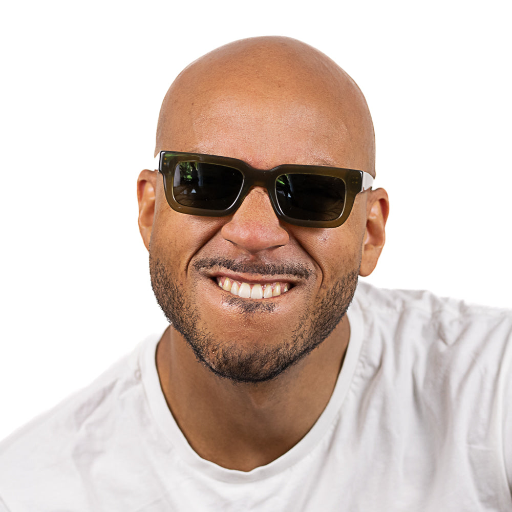 ROVE MOSS l Bio Acetate Sunglasses l Black Polarised Lens - Soek Fashion Eyewear Australia