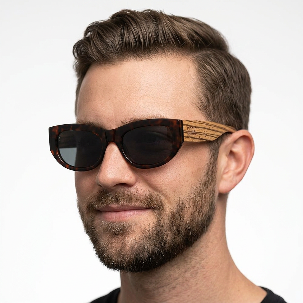NEW * Remy Dark Tort l Smoke Polarised Lens I Sunglasses - Soek Fashion Eyewear Australia