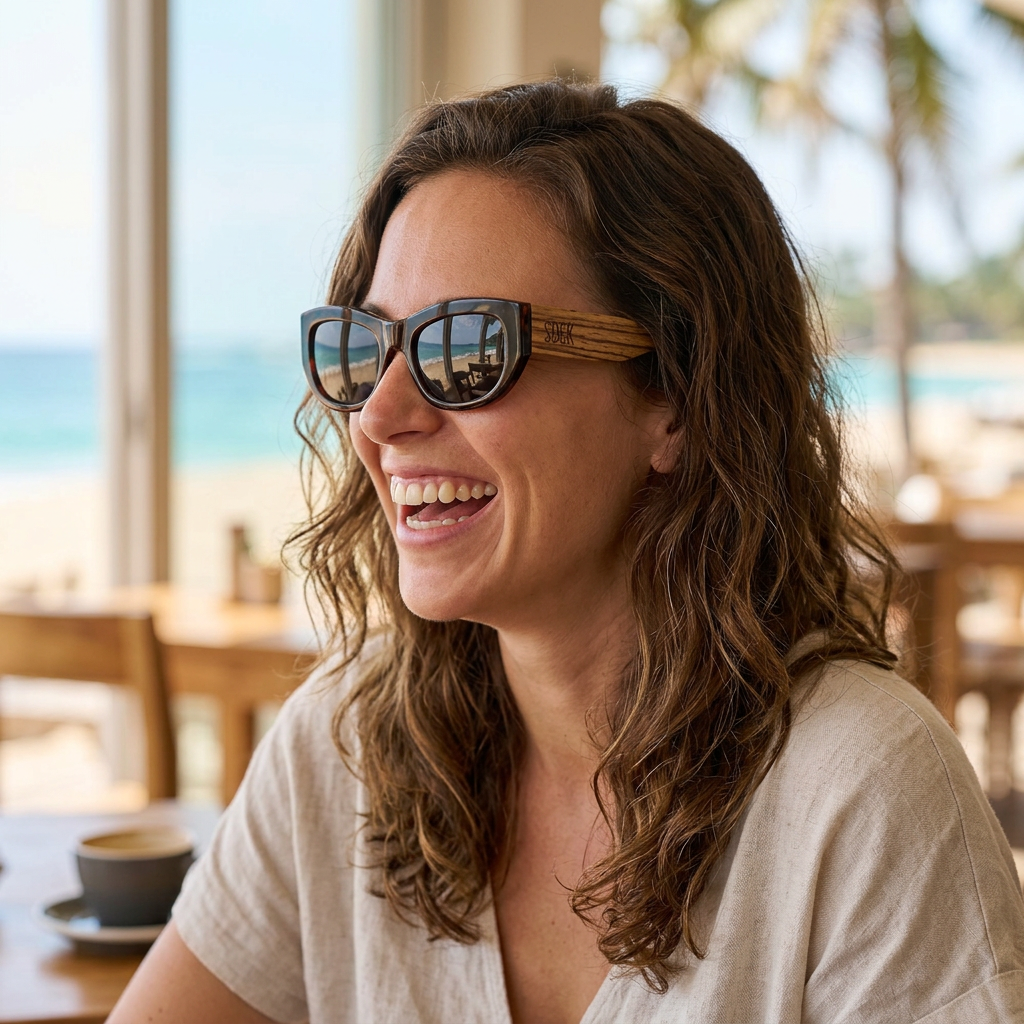 Remy Dark Tort l Smoke Polarised Lens I Sunglasses - Soek Fashion Eyewear Australia