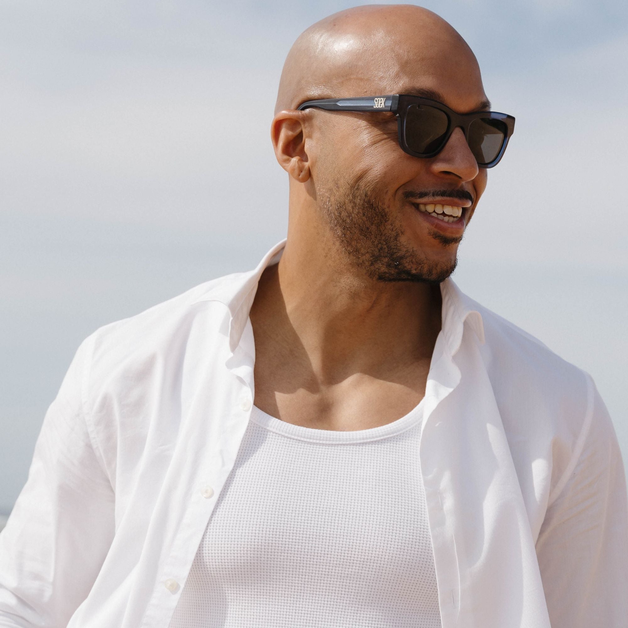 COLLIDE COBALT - Bio Acetate Tortoise Frame l Black Polarised Lens