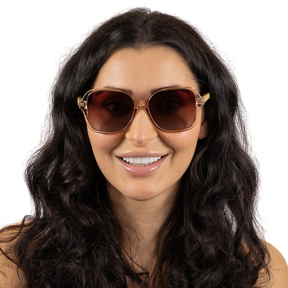SCARLETT CHAMPAGNE Brown Gradient Lens l Maple Arms - Soek Fashion Eyewear Australia