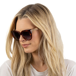 RIVIERA TORTOISE  Black Graduated Lens l Walnut Arms - Soek Fashion Eyewear Australia