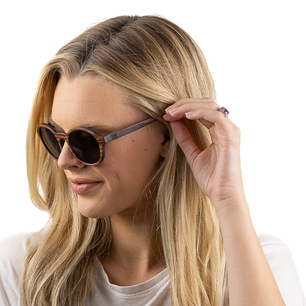 WANDERER Oak wooden Frame l  Polarised Lens - Soek Fashion Eyewear Australia