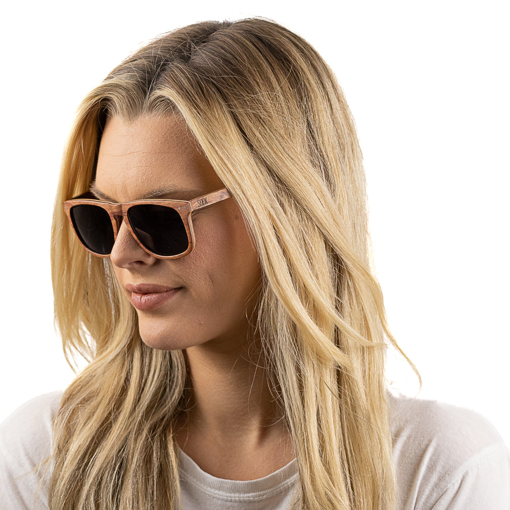 NOMAD 100% Rosewood l Black Polarised Lens - Soek Fashion Eyewear Australia