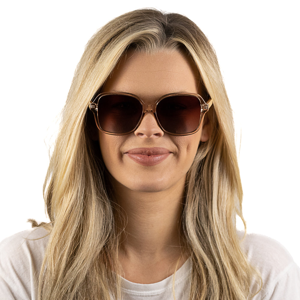 SCARLETT CHAMPAGNE Brown Gradient Lens l Maple Arms - Soek Fashion Eyewear Australia
