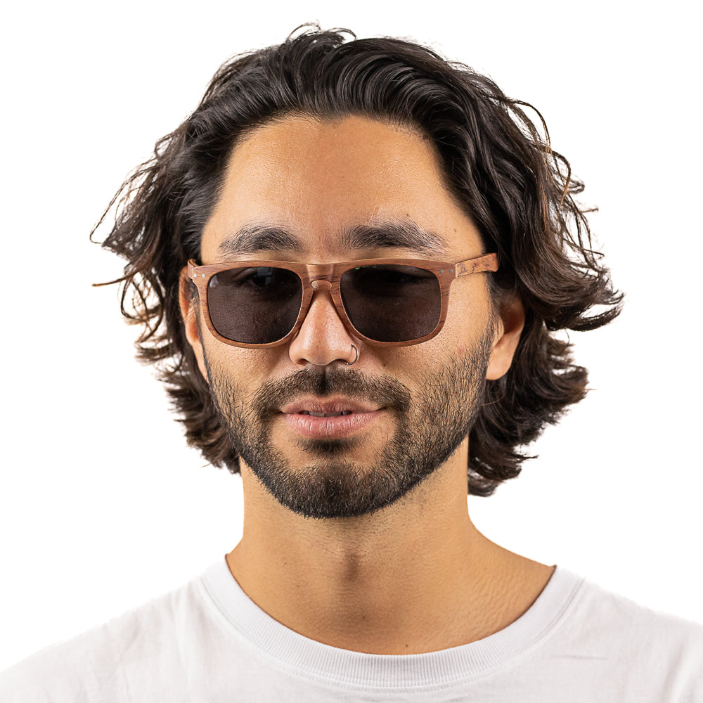 NOMAD 100% Rosewood l Black Polarised Lens - Soek Fashion Eyewear Australia