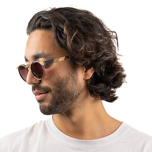 DRIFTER Maple l Ebony Frame l Brown Gradient Lens - Soek Fashion Eyewear Australia