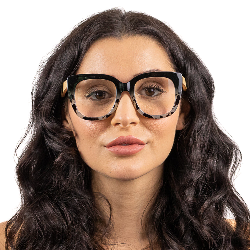 RIVIERA BLACK/IVORY l  Blue Light Magnifying Reader - Soek Fashion Eyewear Australia