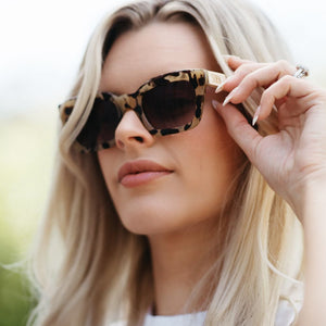 SUNGLASS READER l Zahra Opal Tort l UV 400 Magnifying Lens - Soek Fashion Eyewear Australia