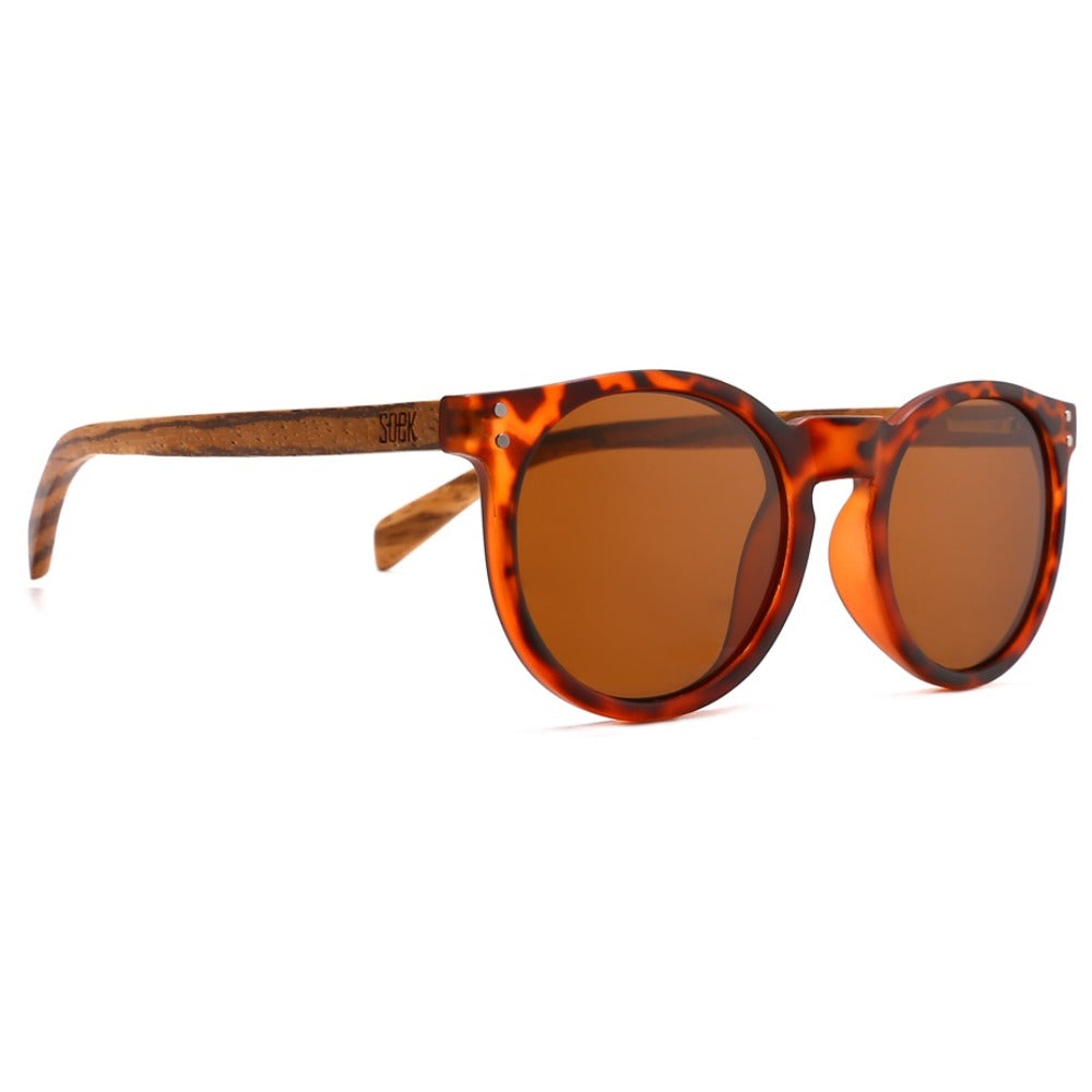 NOOSA  Brown Lenses l Walnut Wooden Arms - Soek Fashion Eyewear Australia