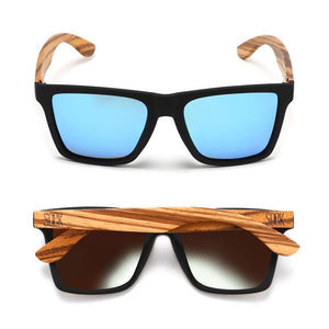 FORRESTERS Blue Reflective Lens l Walnut Arms - Soek Fashion Eyewear New Zealand