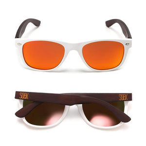 LITTLE BELLS l Kids Bamboo Sunglasses l Red Polarised Lens - Soek Fashion Eyewear Australia