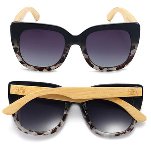 RIVIERA BLACK IVORY TORT Black Gradient Lens l White Maple Arms - Soek Fashion Eyewear New Zealand