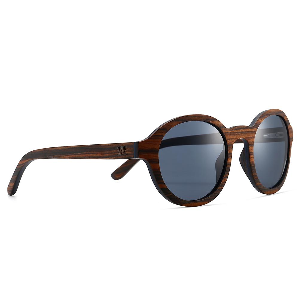 Buy Online Fashion Sustainable WANDERER -  Oak wood Frame with Black Polarised Lens  - Adult with Exceptional Comfort - Soek