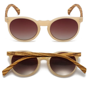 FRASER Brown Polarised Lens l Walnut Arms - Soek Fashion Eyewear New Zealand