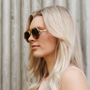 BILLY CLEAR BROWN Sunglasses l Wooden Arms - Soek Fashion Eyewear Australia