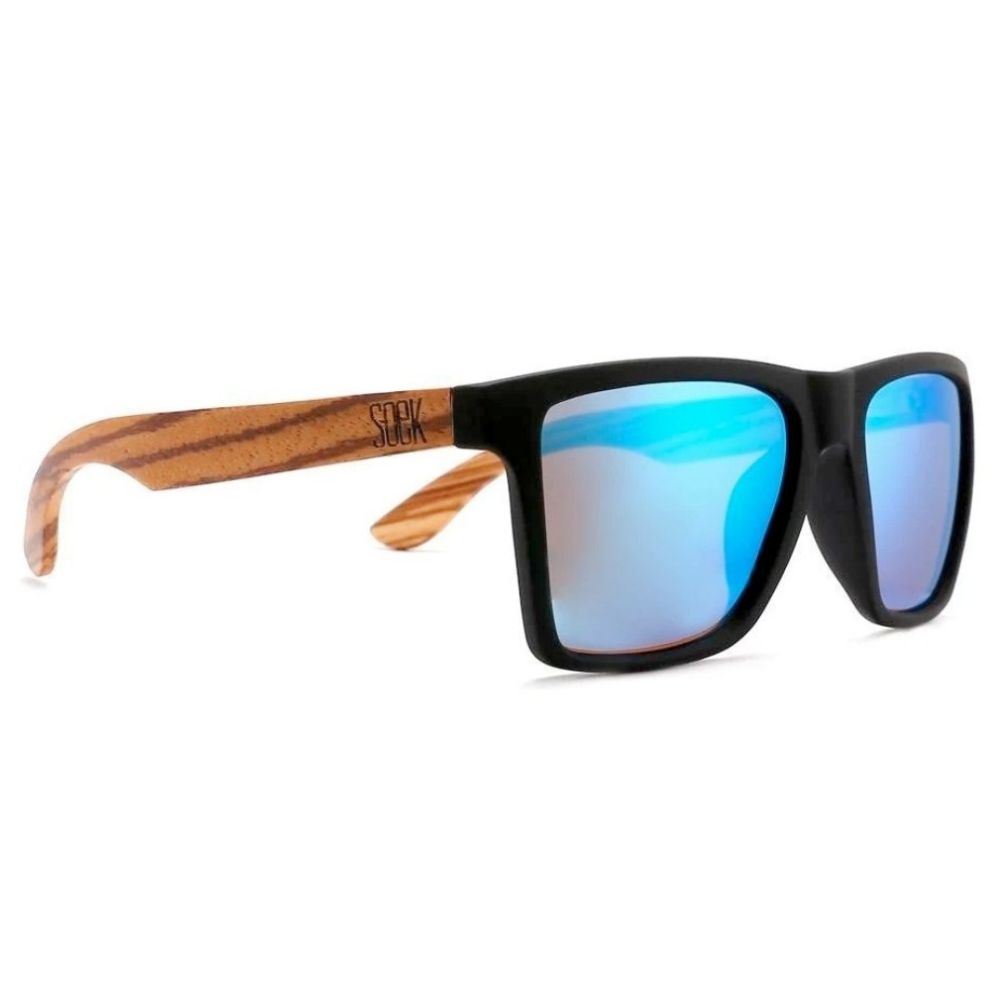 FORRESTERS l Blue Reflective Lens l Walnut Arms - Soek Fashion Eyewear Australia