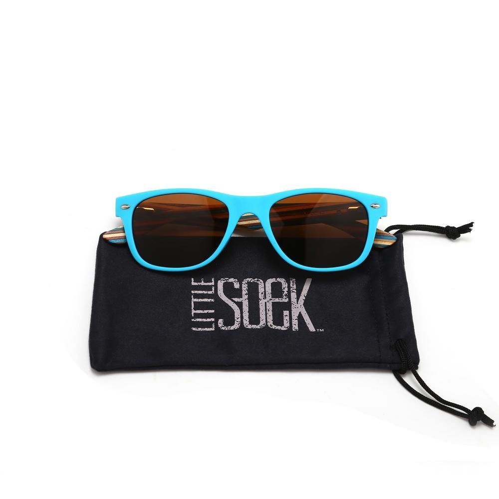 LITTLE SHELLY KIDS Polarised Sunnies l Striped Arms l Age 7-10 - Soek Fashion Eyewear Australia