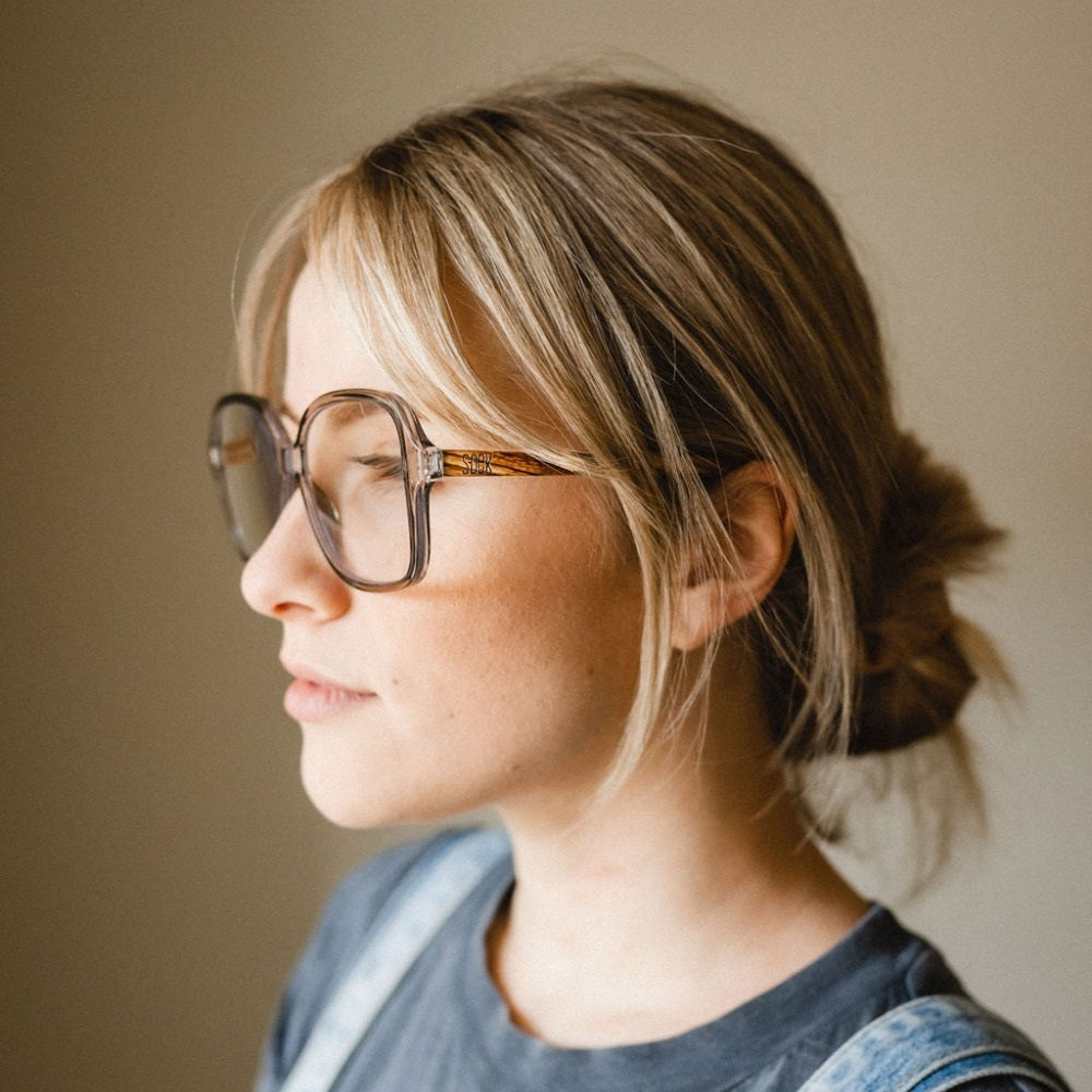 SCARLETT GREY MIST l Blue Light Magnifying Reader - Soek Fashion Eyewear Australia