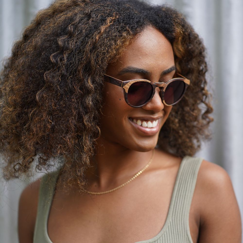 DRIFTER Maple l Ebony Frame l Brown Gradient Lens - Soek Fashion Eyewear Australia