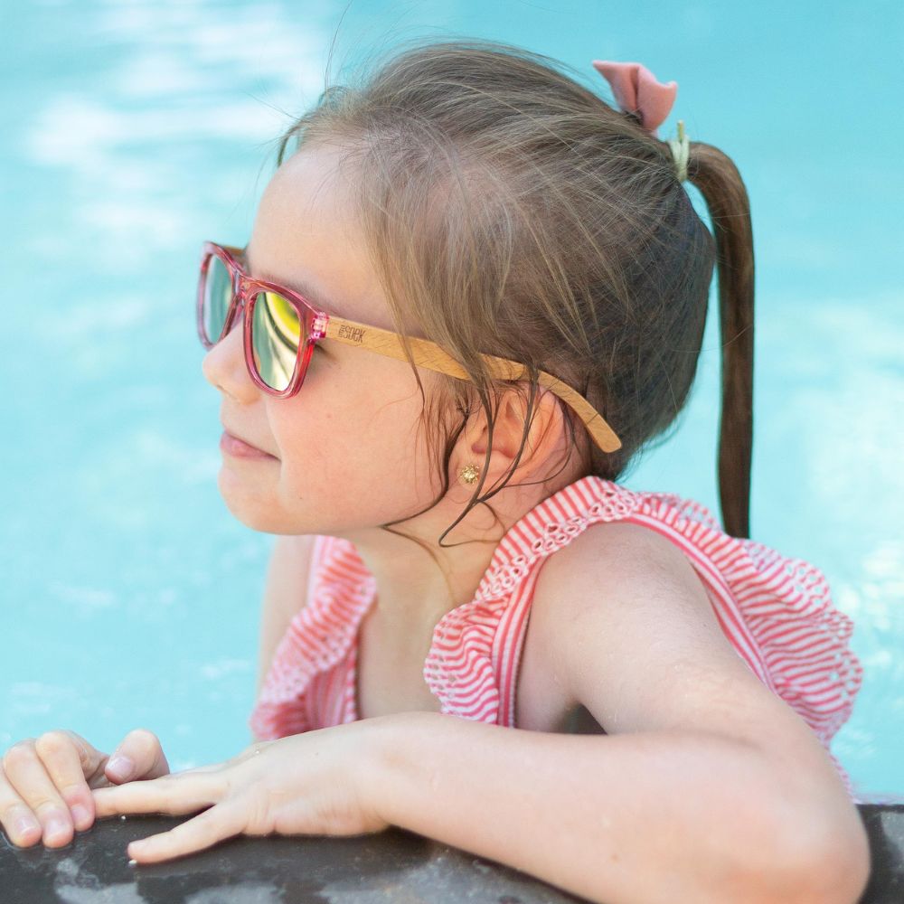 LITTLE PEARL KIDS Pink Sunnies l Polarised Lens l Age 3-6 - Soek Fashion Eyewear New Zealand