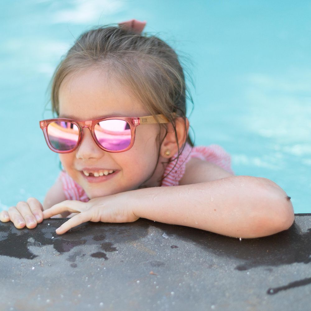 LITTLE PEARL KIDS Pink Sunnies l Polarised Lens l Age 3-6 - Soek Fashion Eyewear New Zealand